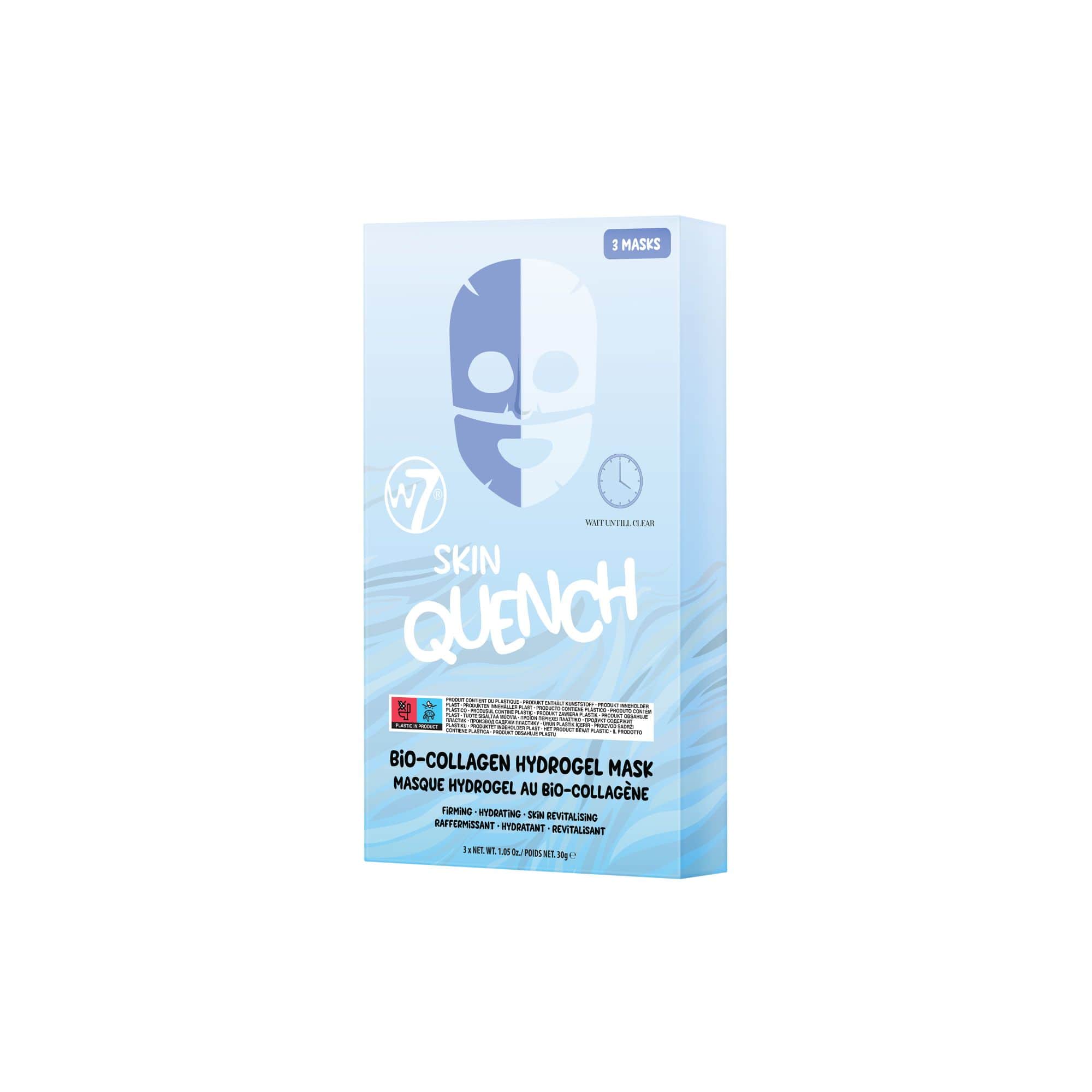 Skin Quench Bio-Collagen Hydrogel Face Mask - 3 Pack