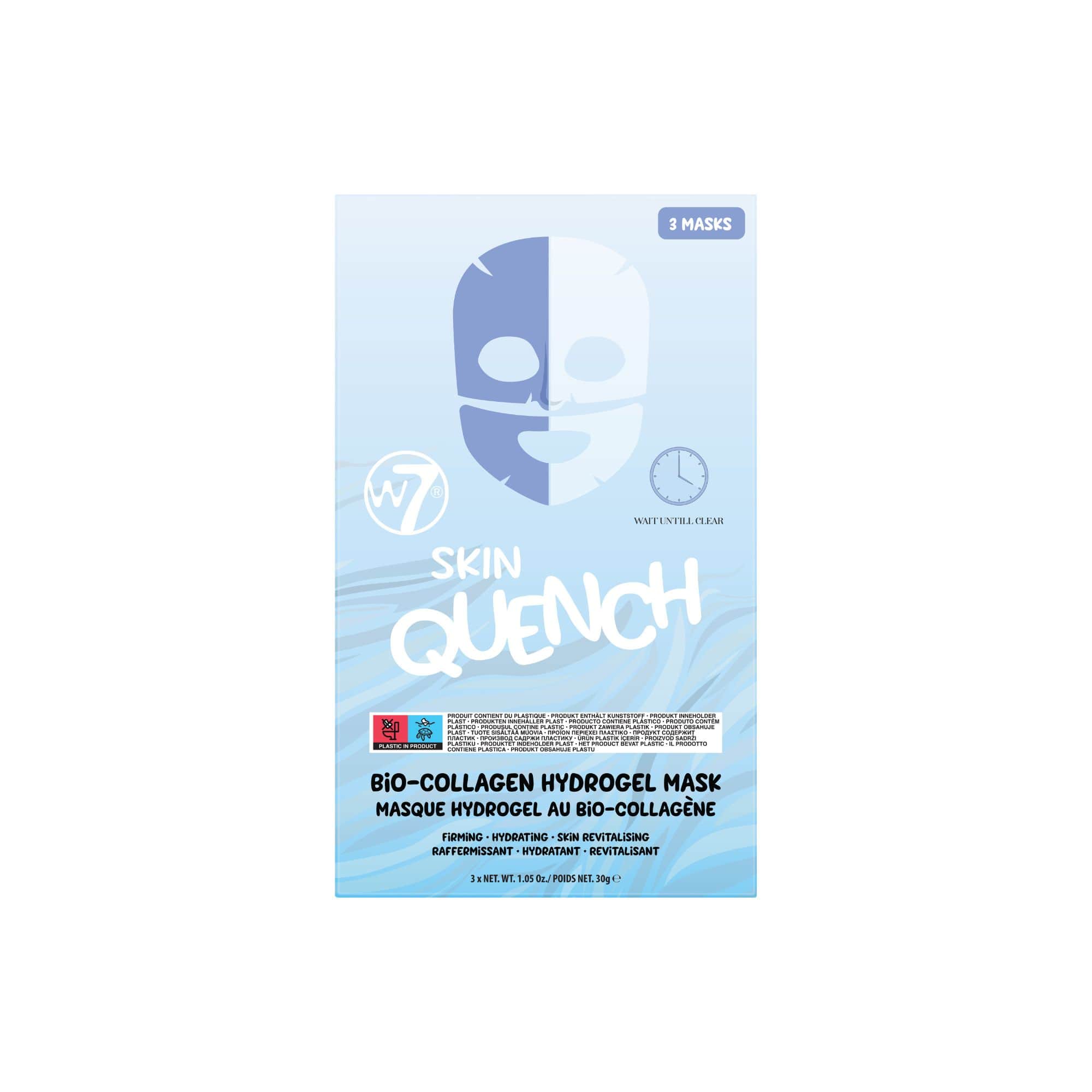 Skin Quench Bio-Collagen Hydrogel Face Mask - 3 Pack