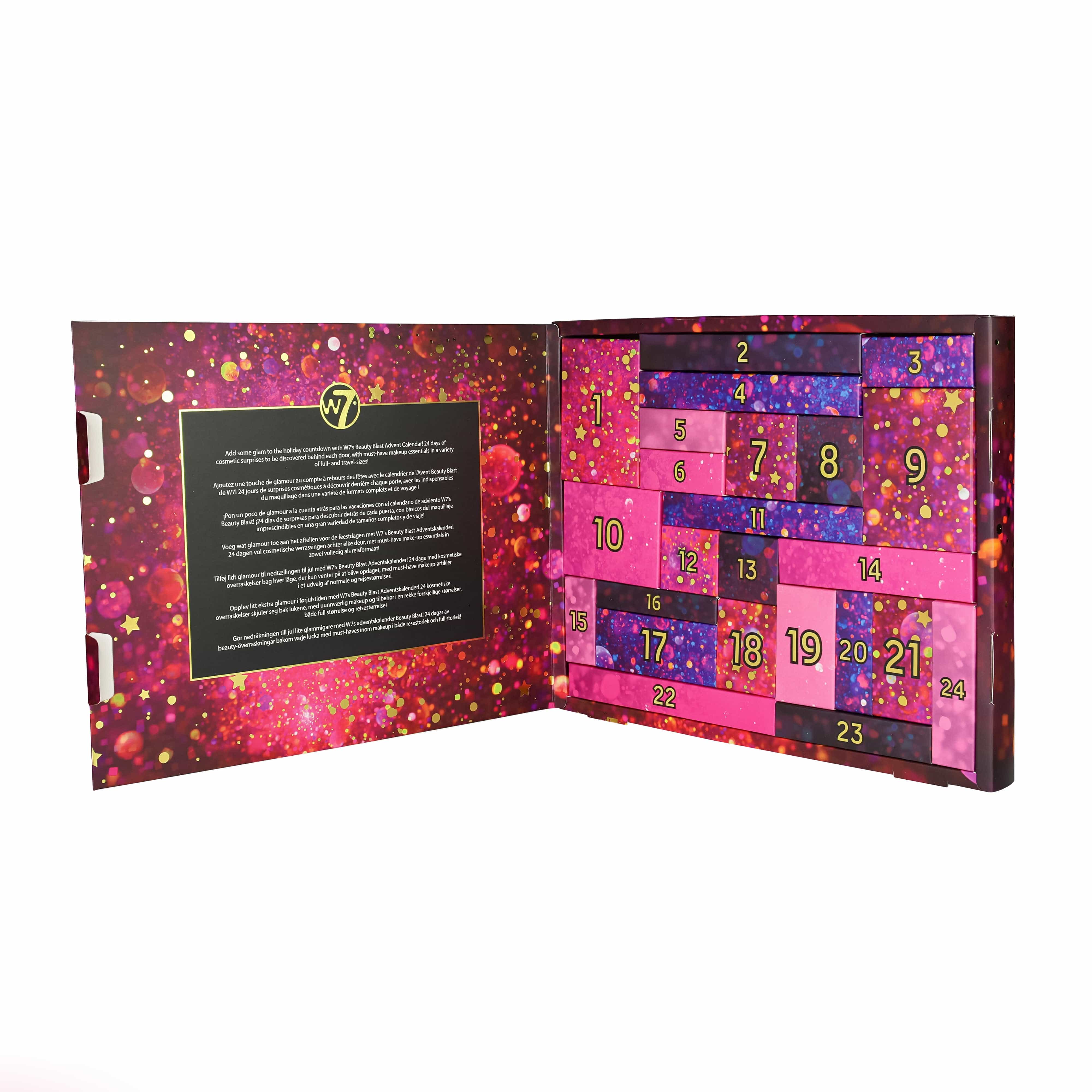 W7 Beauty Blast Advent Calendar 2023 W7 Makeup USA